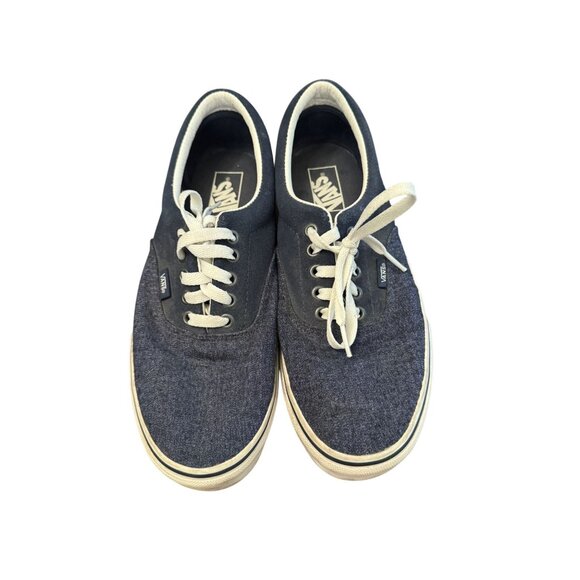 Vans blue denim style sneakers size 9 - Picture 1 of 5